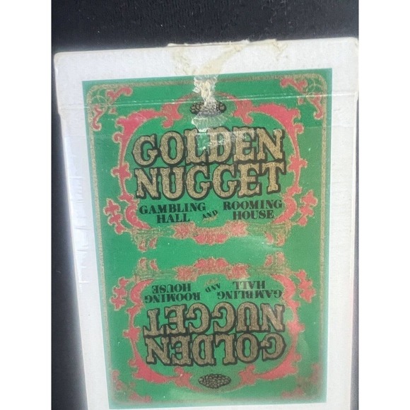 Golden Nugget Playing Cards Type 3 And 4 Black, Red , Green 70s-80s Casino Poker - Picture 8 of 16